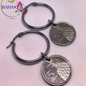 BG $0.5 Cent Stainless Steel Hoop Earring.