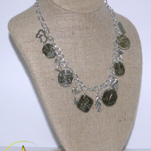 Authentic Bahamian Coins & Charm Necklace & Earring Set.