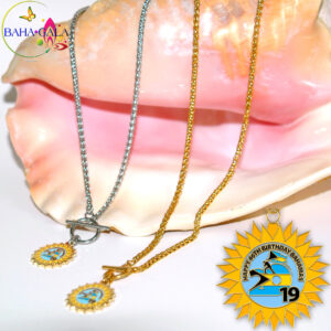 BG Independence "Sun Coin" Stainless Steel Rope Chain Pendant