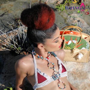 Multicolored Freshwater Pearls Necklace & Earring Set.