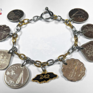 BG Authentic Bahamian Coin 242 Charm Bracelet.