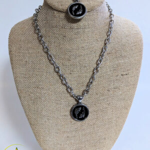 Pisces Zodiac Sign Pendant Set.