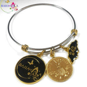 Baha Bangle Coin Charm Bracelet
