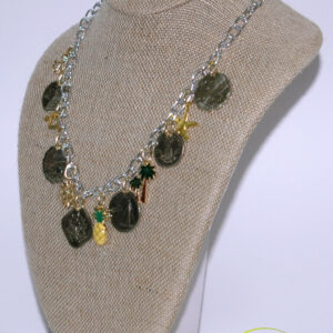 Authentic Bahamian Coins & Charm Necklace & Earring Set.