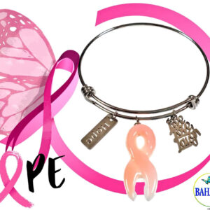 Stainless Steel Adjustable "Hope" Bangle.