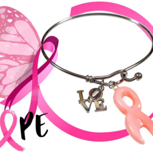 Stainless Steel Adjustable "Hope" Bangle.