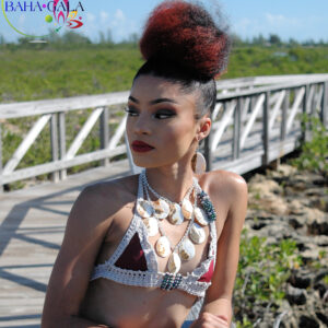 Mother of Pearl 2-Strand Necklace & Earring Set.