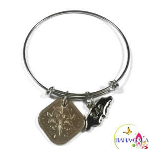 Baha Bangle Coin Charm Bracelet