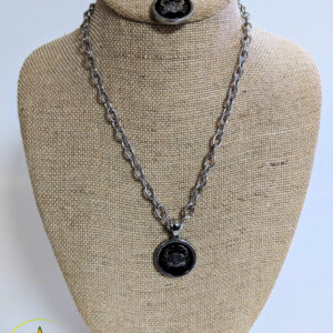 Cancer Zodiac Sign Pendant Set.