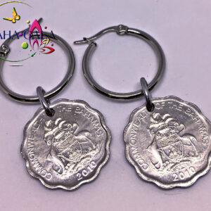 BG $0.5 Cent Stainless Steel Hoop Earring.