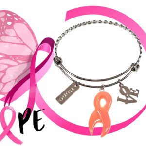 Stainless Steel Adjustable "Hope" Bangle.