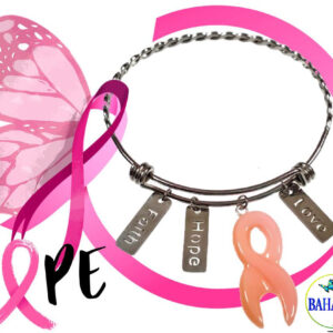 Stainless Steel Adjustable "Hope" Bangle.