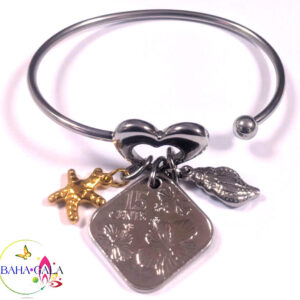Stainless Steel Adjustable "Hope" Bangle.