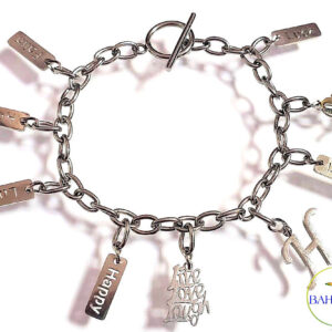 Beautiful Inspirational Words Stainless Steel Bracelet.