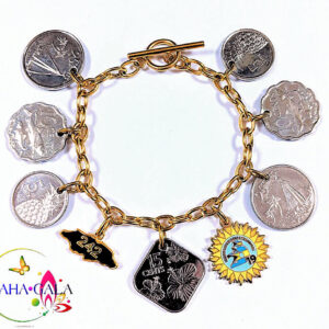 Stainless Steel Adjustable Lariat "Hope" Charm Necklace.