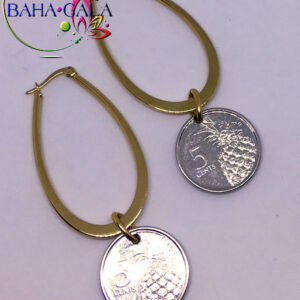 BG $0.5 Cent Stainless Steel Hoop Earring.
