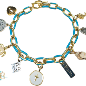 BG Turquoise "Calypso" Charm Bracelet.