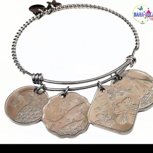 BG Stainless Steel Coin Bangle