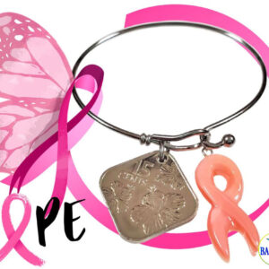 Stainless Steel Adjustable "Hope" Bangle.