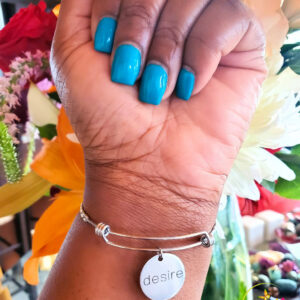 BG "Inspire" Stainless Steel "Butterfly Twist" Adjustable Charm Bangle.