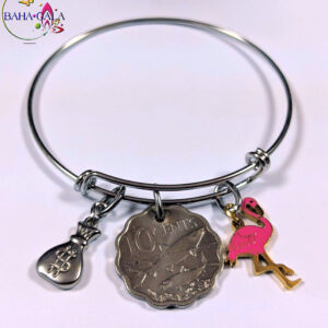 Authentic Bahamian Coins & Charm Bangle