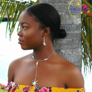 Elegant Freshwater Pearls & Star Pendant Set.