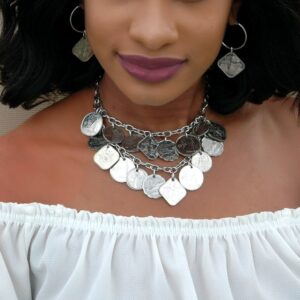 Authentic Bahamian Coins 2-Strand Necklace Set.