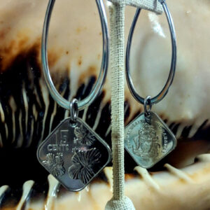 Authentic Bahamian Coins Stainless Steel Hoops!