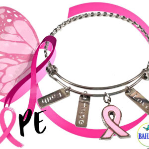 Stainless Steel Adjustable "Hope" Bangle.