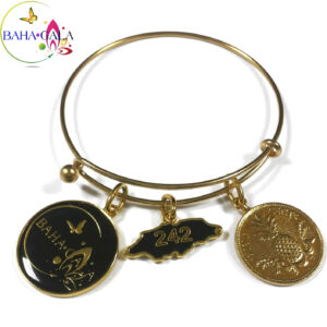 Baha Bangle Coin Charm Bracelet