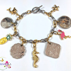 Authentic Bahamian Coins & Charms Countess Coins Bracelet.