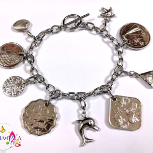 Authentic Bahamian Coins & Charms Countess Coins Bracelet.