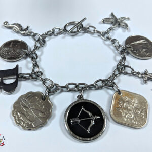 Authentic Bahamian Coins & Charm Bracelet.