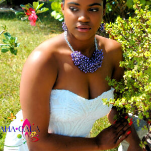 Beautiful Purple Glass Pearl "Princess" Set