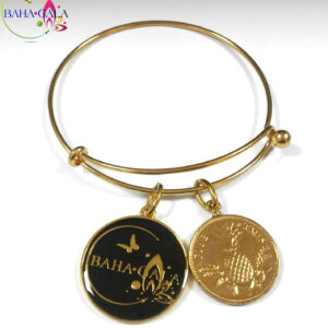 Baha Bangle Coin Charm Bracelet