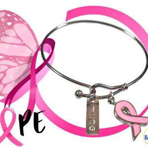 Stainless Steel Adjustable "Hope" Bangle.