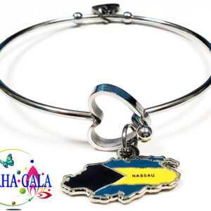 Halo Heart "Providence" Charm Bangle.