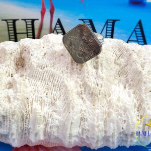Authentic Bahamian $0.15 Cent Coin Adjustable Ring.