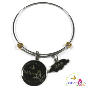 Baha Bangle Coin Charm Bracelet