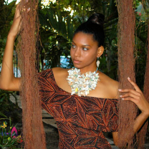 Breathtaking Natural Shells Multi-layered Necklace & Earring Set