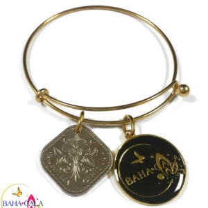 Baha Bangle Coin Charm Bracelet