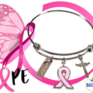 Stainless Steel Adjustable "Hope" Bangle.