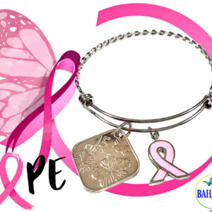 Stainless Steel Adjustable "Hope" Bangle.