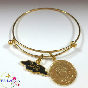 Baha Bangle Coin Charm Bracelet