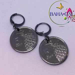 BG $0.5 Cent Stainless Steel Hoop Earring.