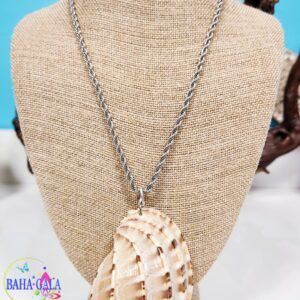 Lovely Pendant Accented With Authentic Scotch Bonnet Shell.