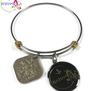 Baha Bangle Coin Charm Bracelet