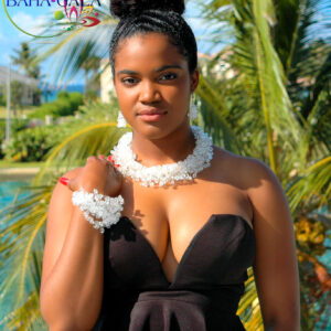 Beautiful Crystal "Crown" 3-Piece Necklace Set.