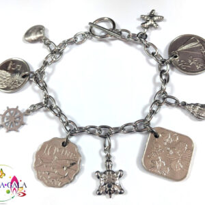 Authentic Bahamian Coins & Charms Countess Coins Bracelet.
