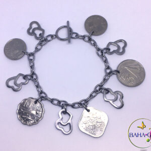 BG Authentic Bahamian Coin Charm Bracelet.